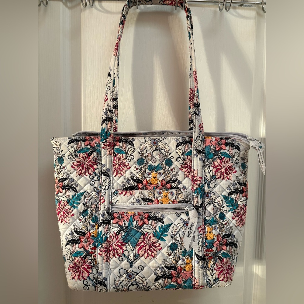 Vera Bradley Hogwarts Herbology Multicolor Floral Purse Tote